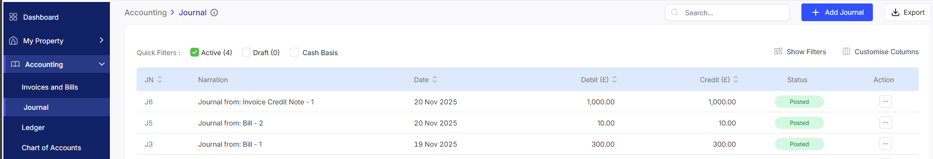 Recording Manual Accounting Adjustment