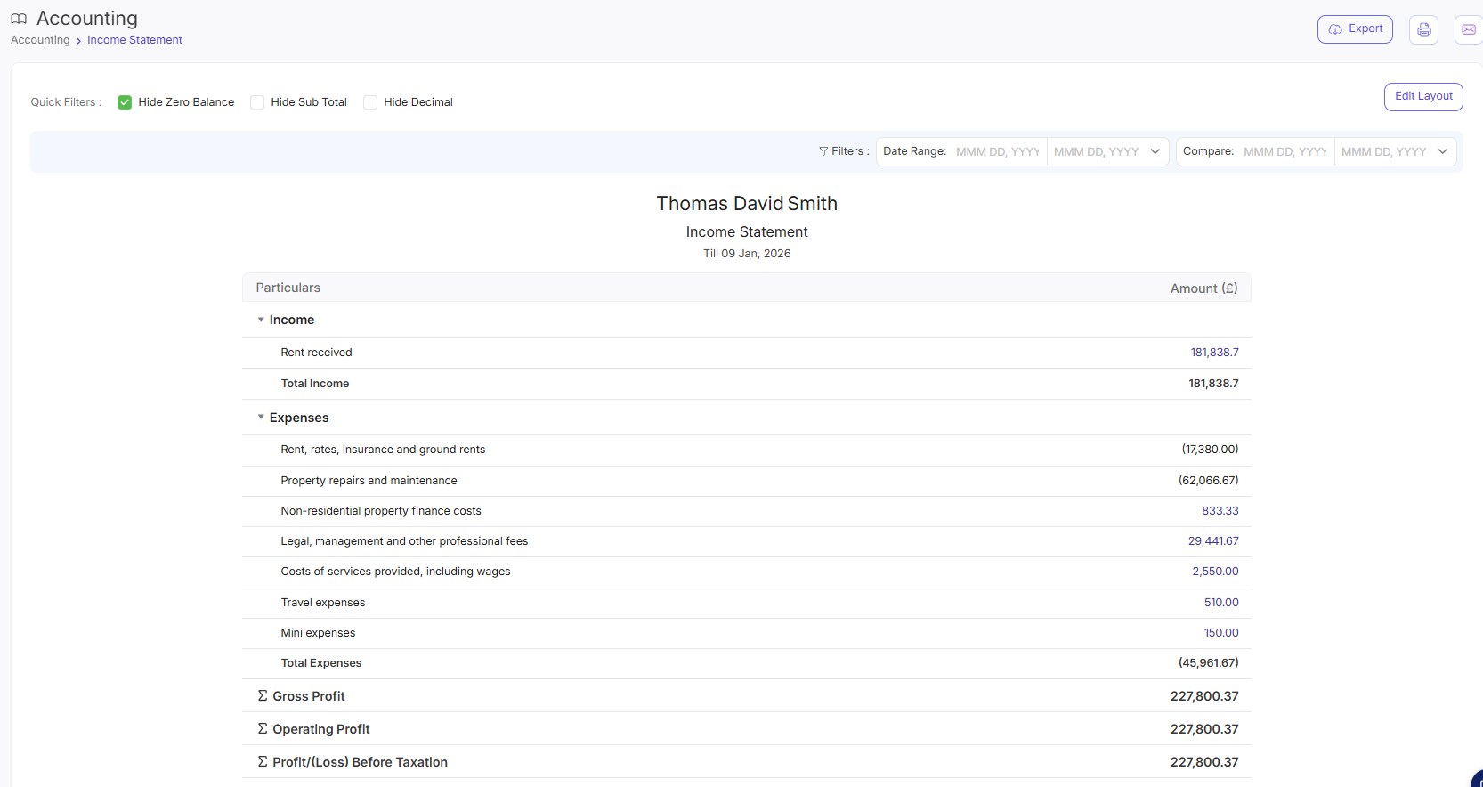 Income Statement Overview
