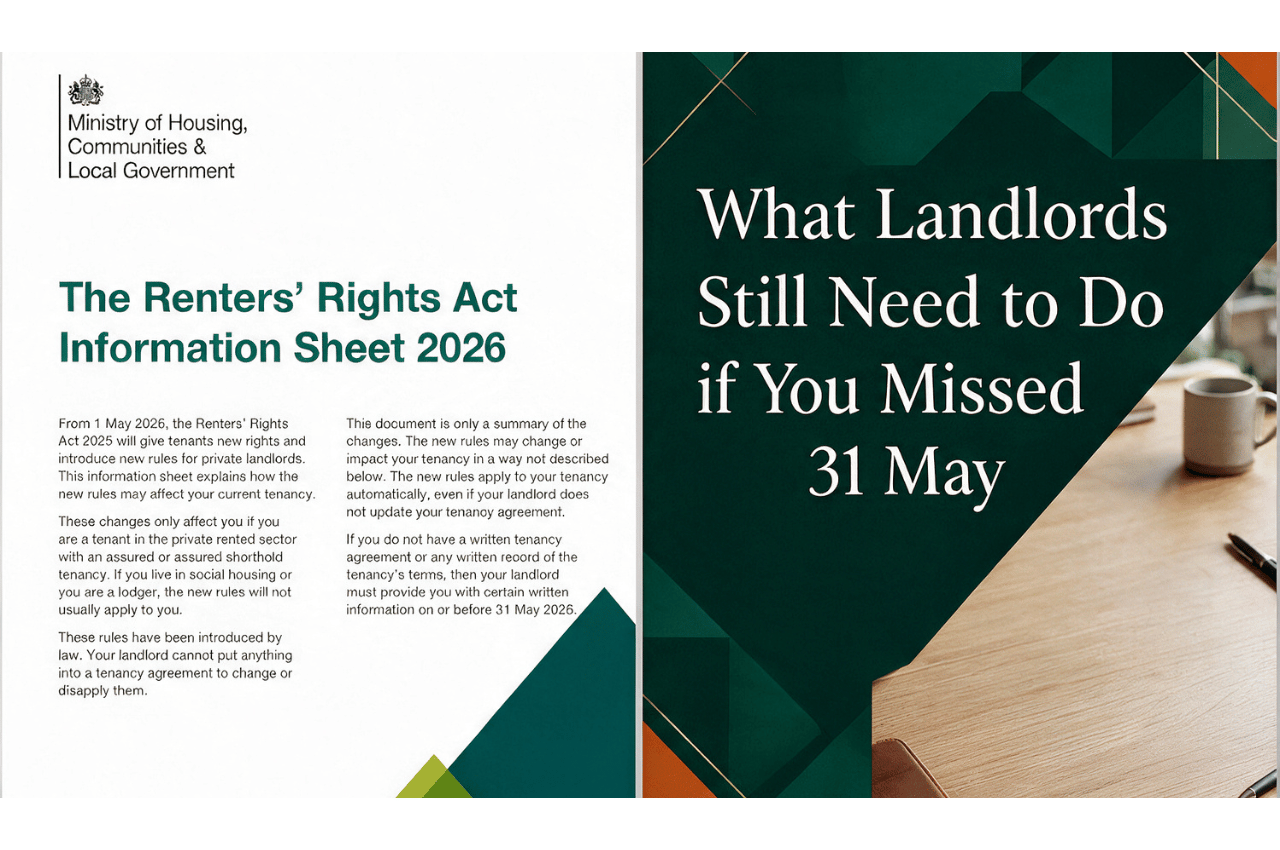 Renters' Rights Act Information Sheet 2026: What Landlords Still Need to Do if You Missed 31 May